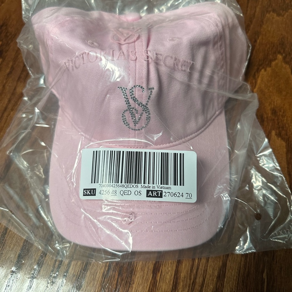 Victoria's Secret Light Pink Cap with Logo